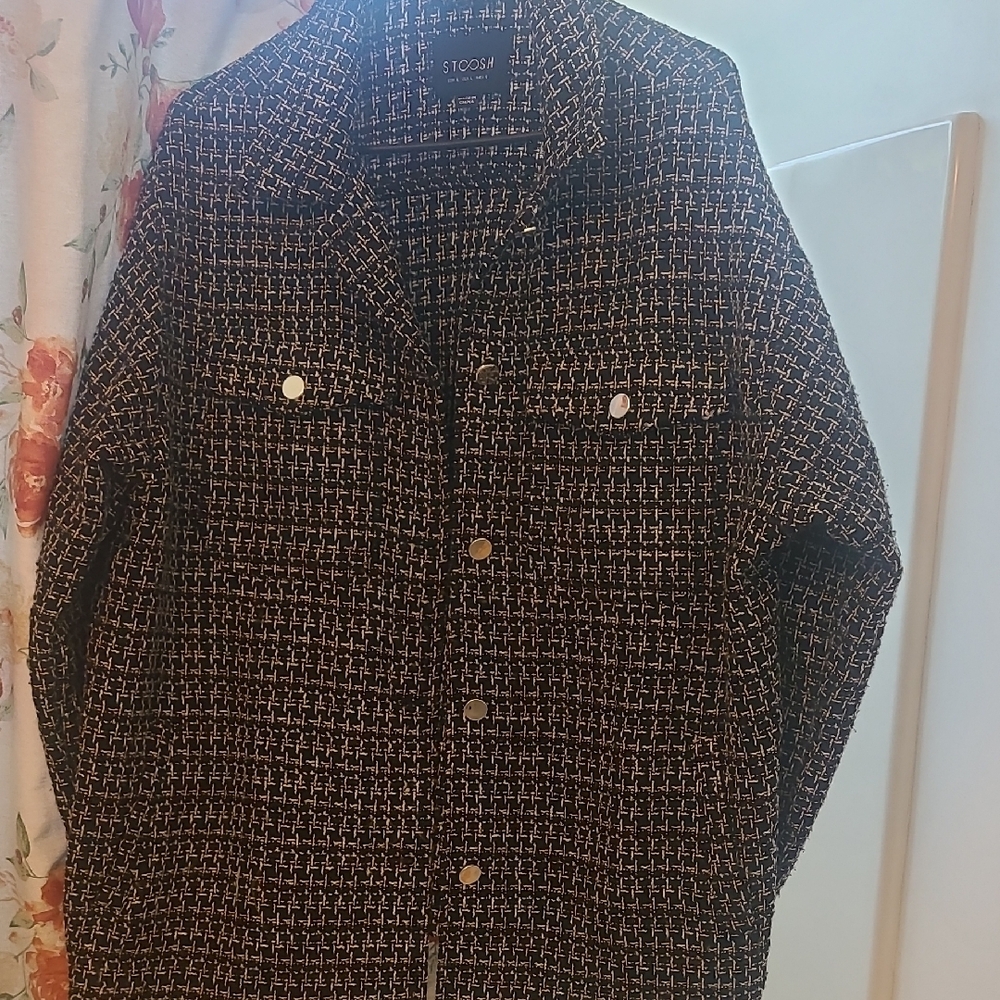 Stoosh Black and White Tweed Blazer